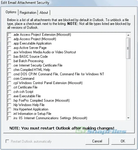 Attachment Security for Outlook Скріншот 1