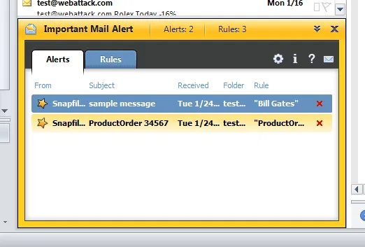 Important Mail Alert for Outlook Скріншот 2