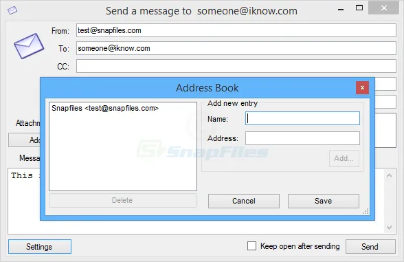 SMTP Mail Sender Скріншот 2