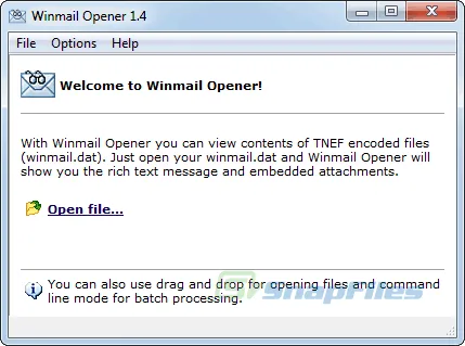 Winmail Opener Скріншот 1