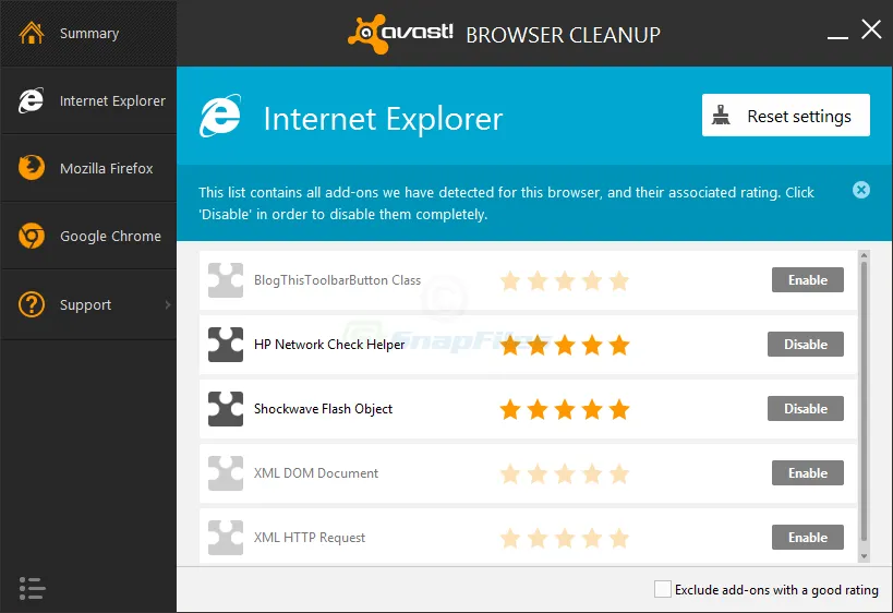 Avast Browser Cleanup Tool Скріншот 2