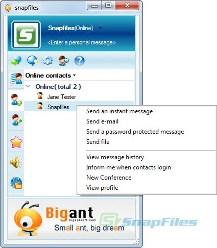 BigAnt Office Messenger Скріншот 1