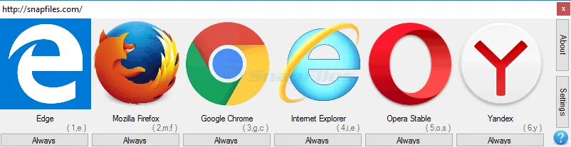 BrowserSelect Скріншот 1