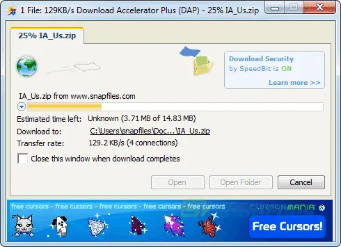 Download Accelerator Plus Скріншот 2