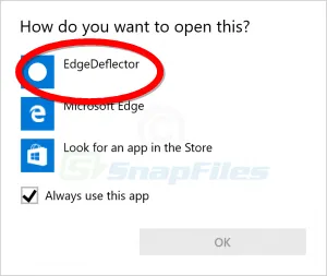 EdgeDeflector Скріншот 1