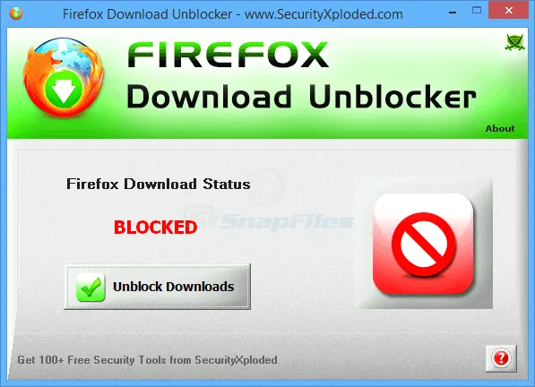 Firefox Download Unblocker Скріншот 1