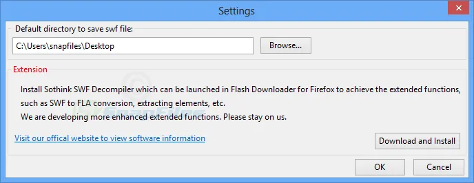 Flash Downloader for Firefox Скріншот 2