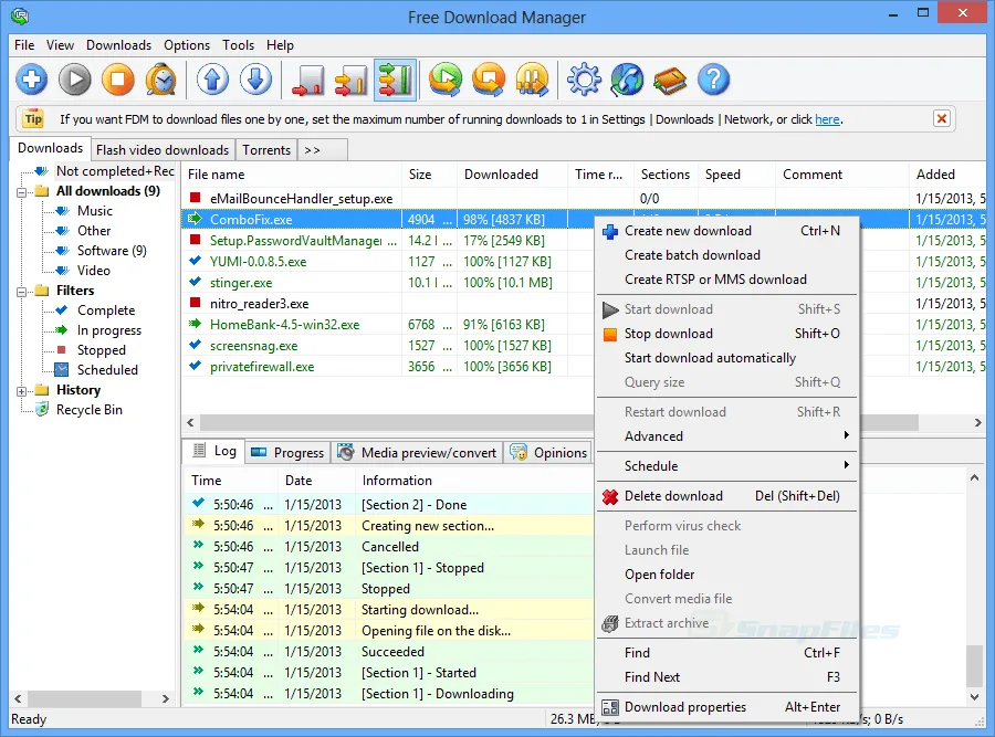 Free Download Manager Скріншот 1