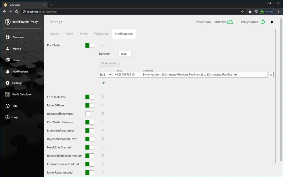 HashPuzzle Proxy Скріншот 2