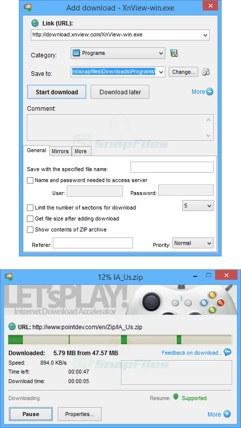 Internet Download Accelerator Free Скріншот 2