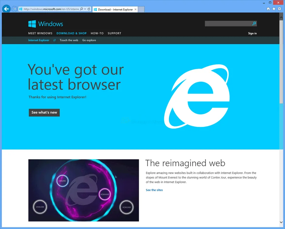 Internet Explorer 11 (Win7) Скріншот 1