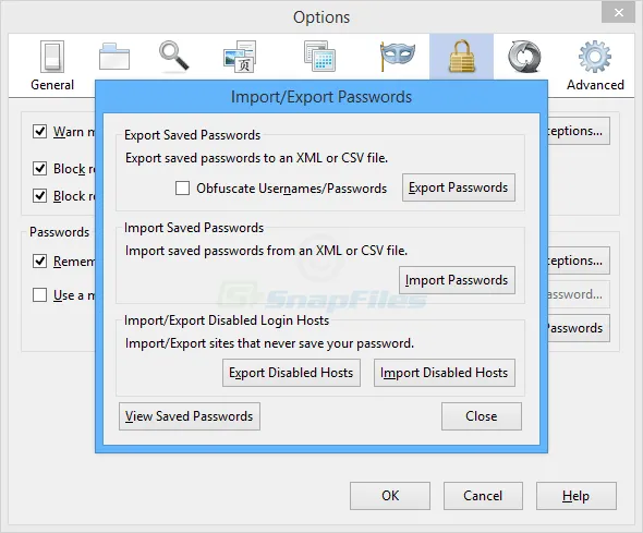 Firefox Password Exporter Скріншот 1