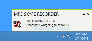 MP3 Skype Recorder Скріншот 2