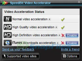 SPEEDbit Video Accelerator Скріншот 1