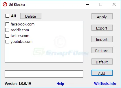 Url Blocker Скріншот 1