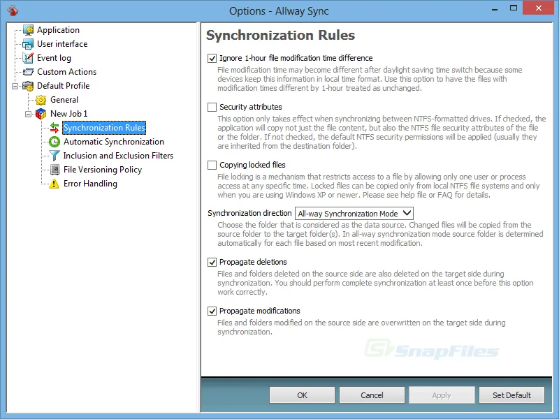 Allway Sync Скріншот 2