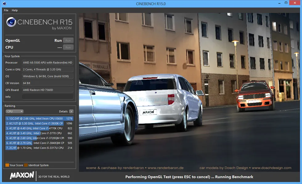 MAXON CINEBENCH Скріншот 1