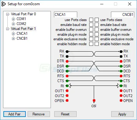 Null-modem Emulator (com0com) Скріншот 2