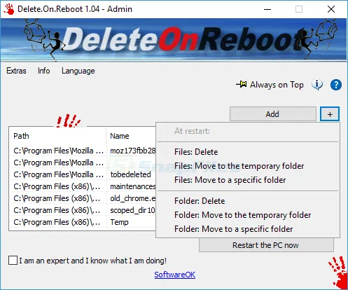 Delete.On.Reboot Скріншот 2