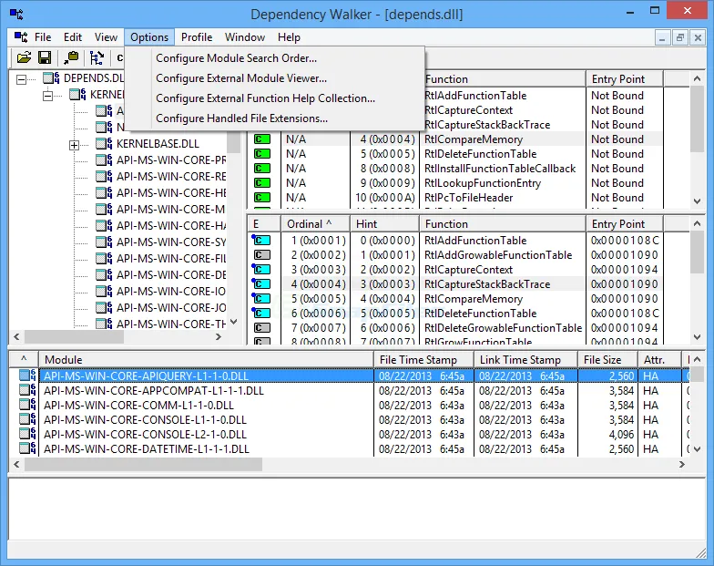 Dependency Walker Скріншот 2