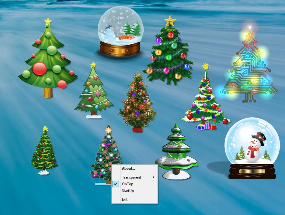 Desktop Christmas Trees Скріншот 1