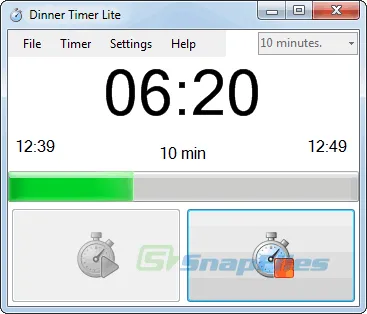 Dinner Timer Lite Скріншот 1