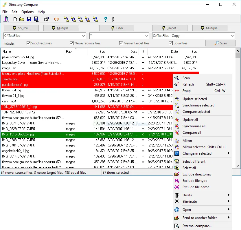 Directory Compare Скріншот 1