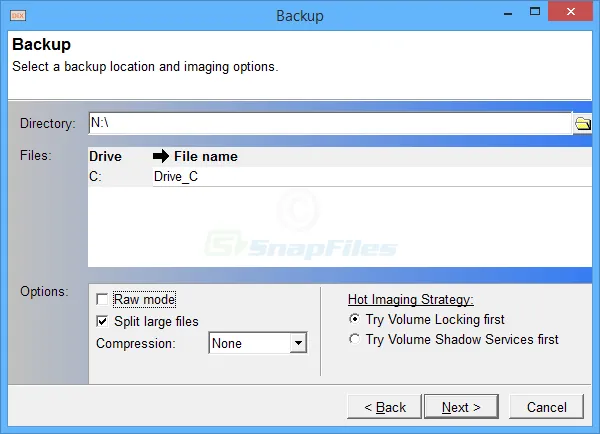 DriveImage XML (Private Edition) Скріншот 2