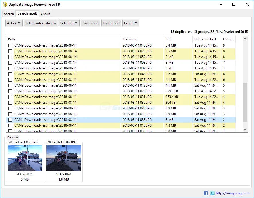 Duplicate Image Remover Free Скріншот 2