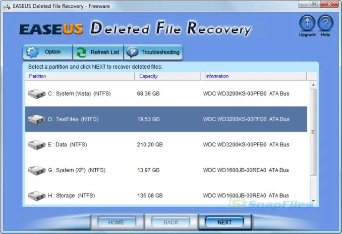 EaseUS Deleted File Recovery Скріншот 1