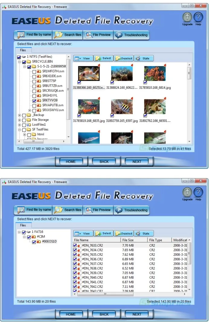 EaseUS Deleted File Recovery Скріншот 2