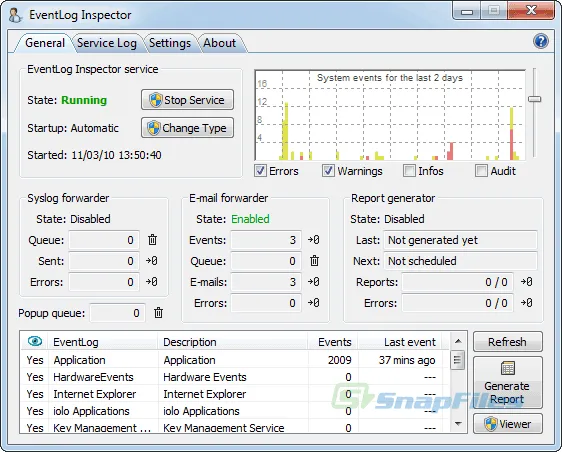 EventLog Inspector Скріншот 1