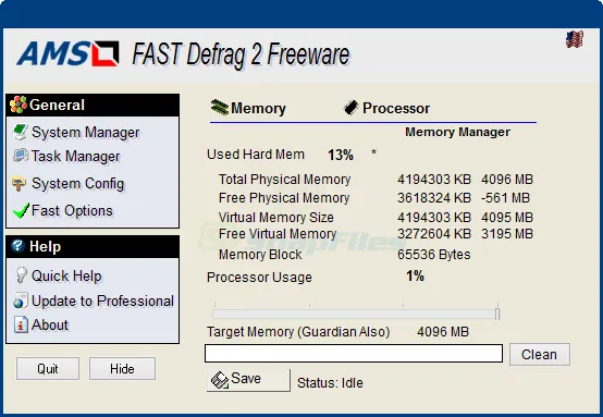 Fast Defrag Standard Скріншот 1