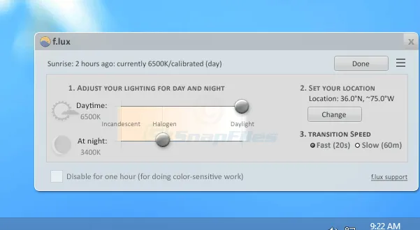 F.lux Скріншот 2