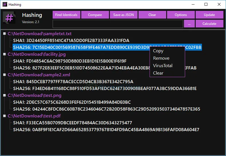 Hashing Скріншот 1