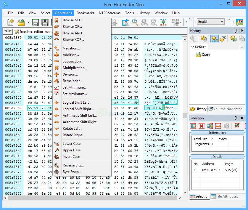 Free Hex Editor Neo Скріншот 2