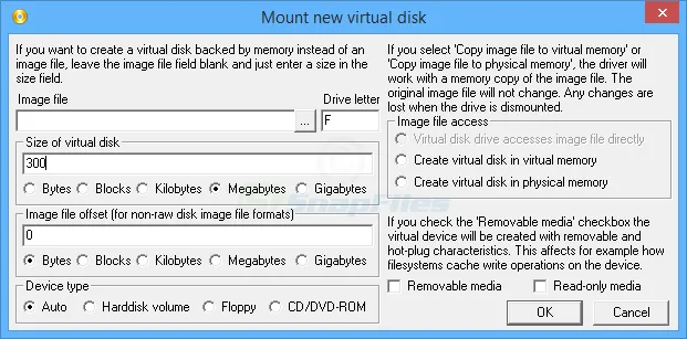 ImDisk Virtual Disk Driver Скріншот 2