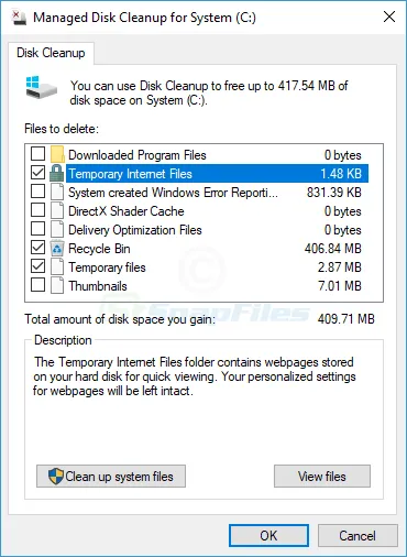 Managed Disk Cleanup Скріншот 1