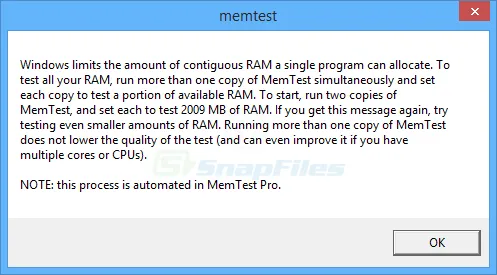 MemTest Скріншот 2