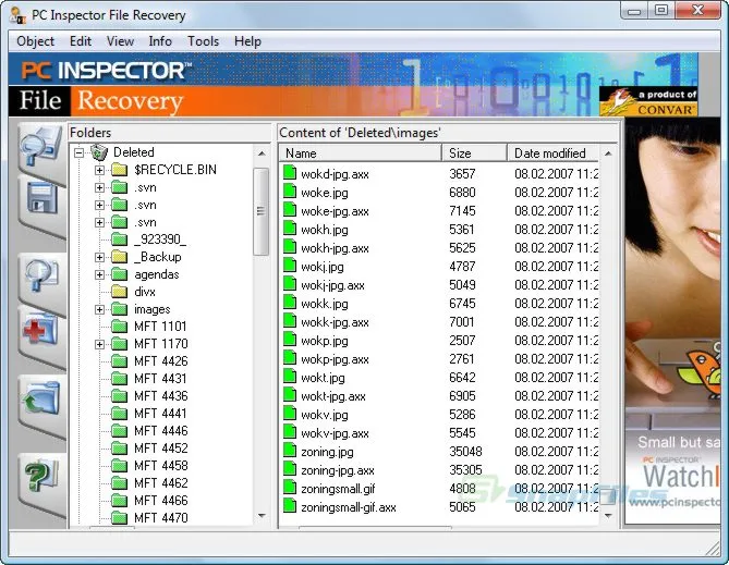 PC Inspector File Recovery Скріншот 1