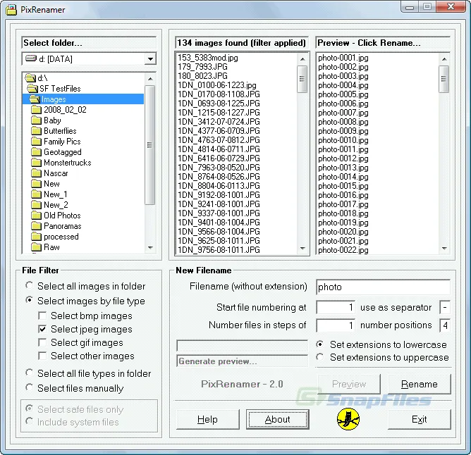 PixRenamer Скріншот 1