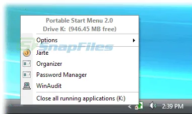 Portable Start Menu Скріншот 1