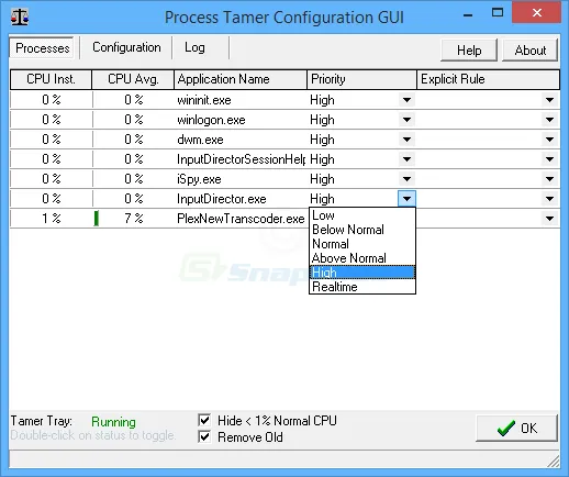 Process Tamer Скріншот 2