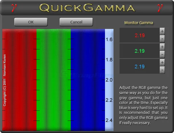 QuickGamma Скріншот 2