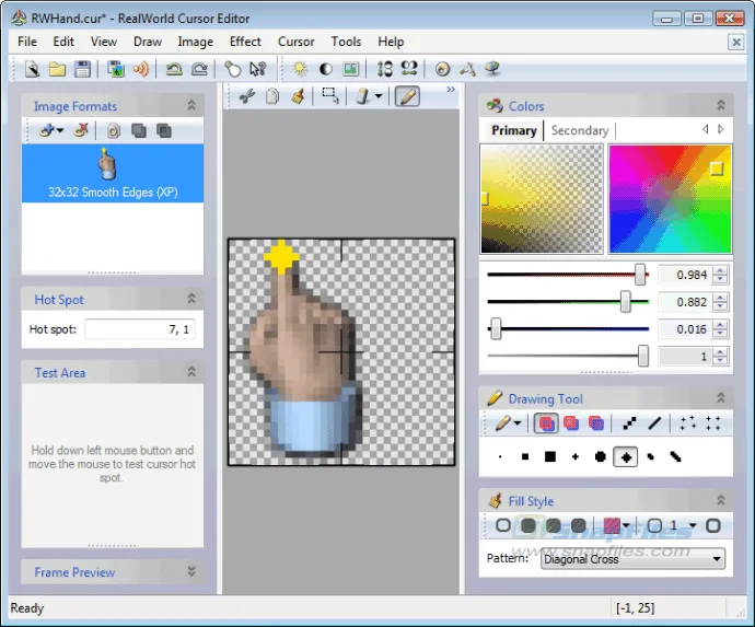 RealWorld Cursor Editor Скріншот 1