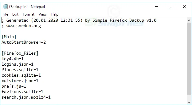 Simple Firefox Backup Скріншот 2