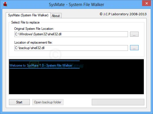 SysMate System File Walker Скріншот 1