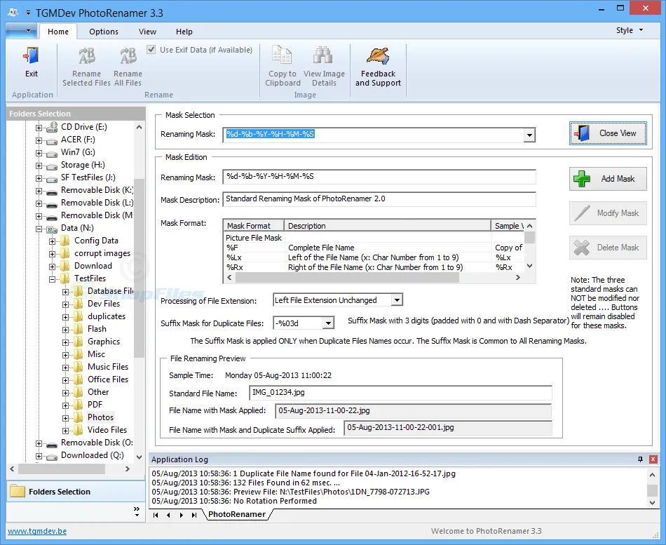 TGMDev PhotoRenamer Скріншот 2