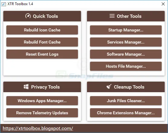 XTR Toolbox Скріншот 1