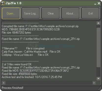 Zip2Fix Скріншот 2